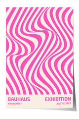 The image is a poster for the Bauhaus exhibition in Frankfurt, Germany, which took place from July 19, 1923.