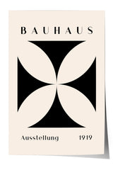 The image is a poster featuring the Bauhaus logo and text.